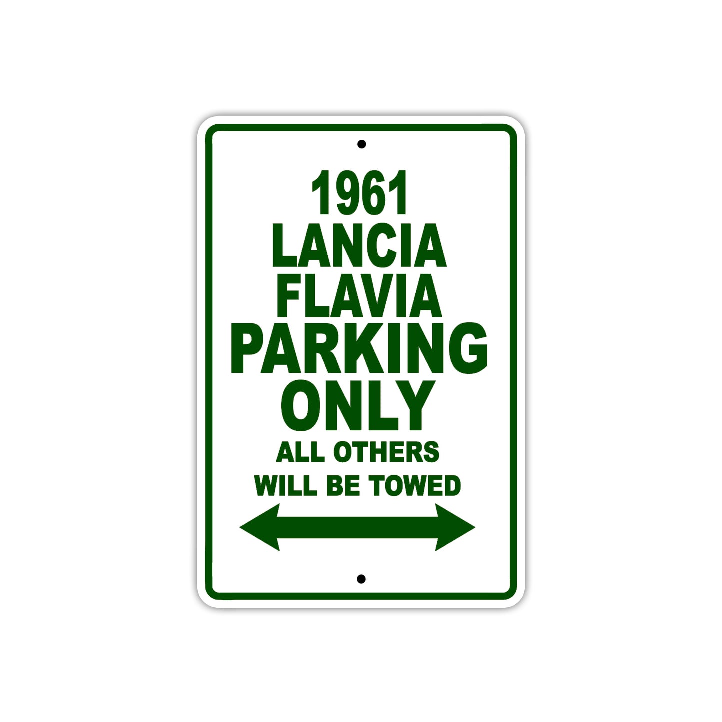 1961 LANCIA FLAVIA Parking Only All Others Will Be Towed 