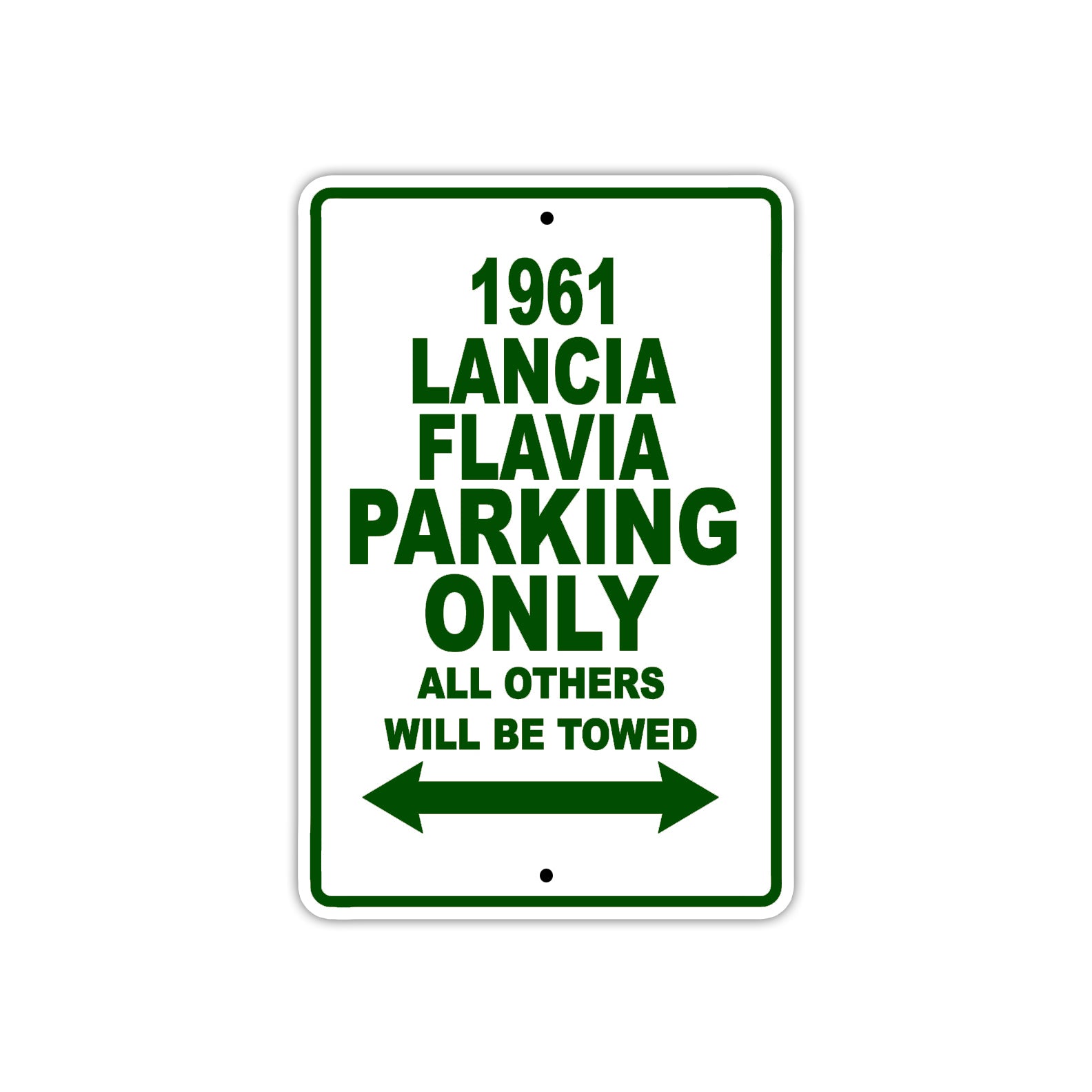 1961 LANCIA FLAVIA Parking Only All Others Will Be Towed 