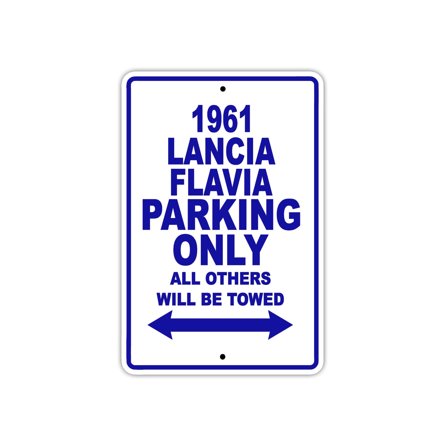 1961 LANCIA FLAVIA Parking Only All Others Will Be Towed 