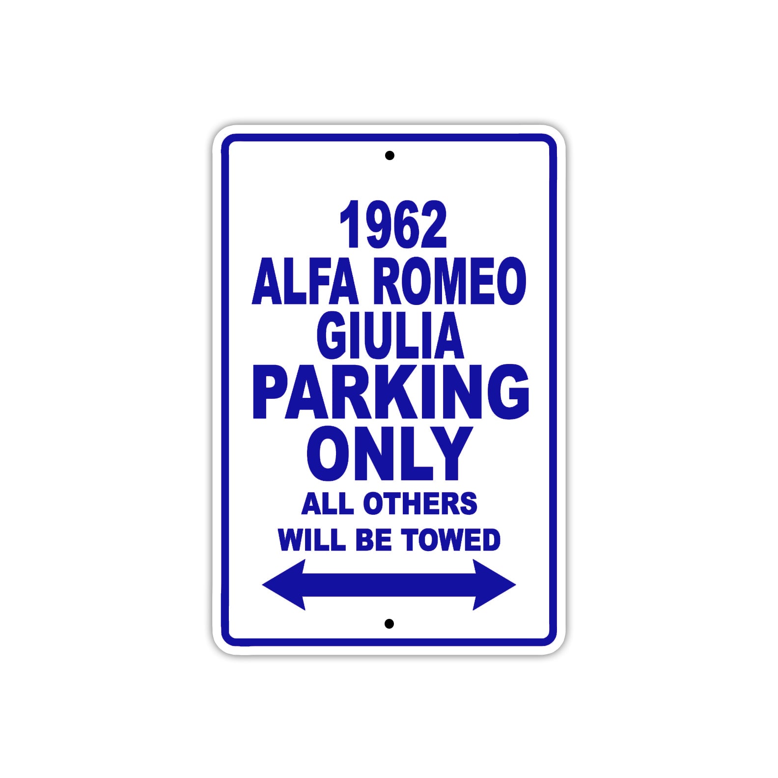1962 Alfa Romeo Giulia Parking Only All Others Be Towed