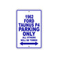 1962 Ford Taunus P4 Parking Only All Others Will Be Towed