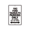 1962 Ford Taunus P4 Parking Only All Others Will Be Towed