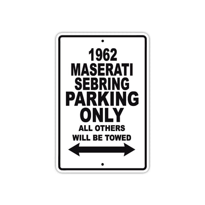 1962 Maserati Sebring Parking Only All Others Will Be Towed