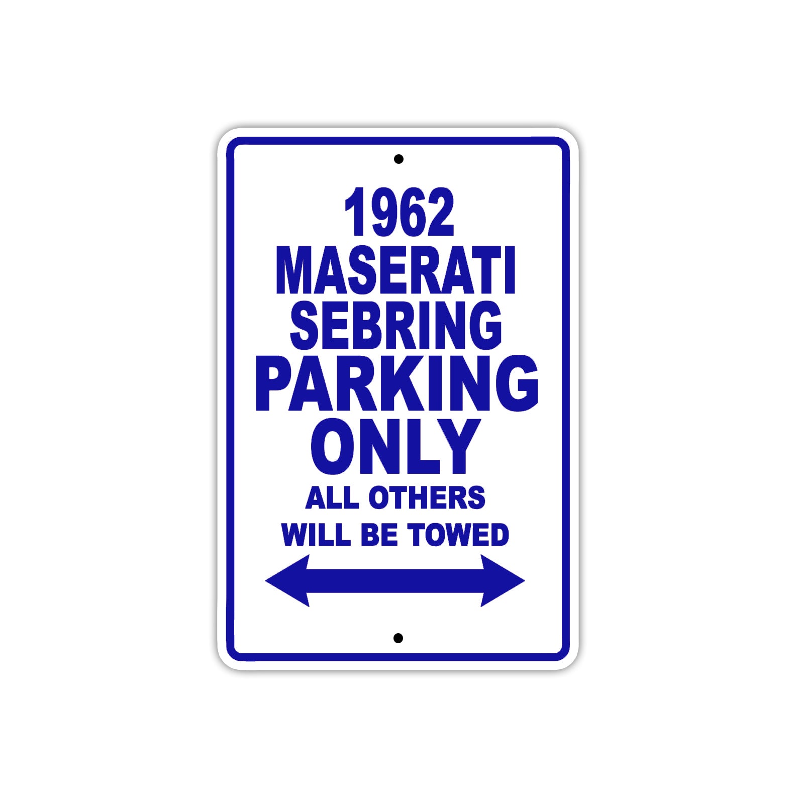 1962 Maserati Sebring Parking Only All Others Will Be Towed