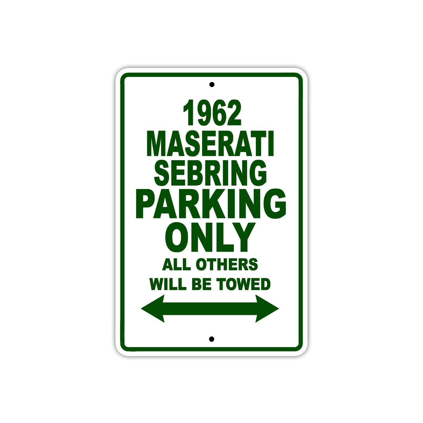 1962 Maserati Sebring Parking Only All Others Will Be Towed