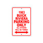 1963 Buick Riviera Parking Only All Others Be Towed