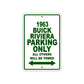 1963 Buick Riviera Parking Only All Others Be Towed