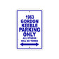 1963 Gordon Keeble Parking Only All Others Will Be Towed Signs