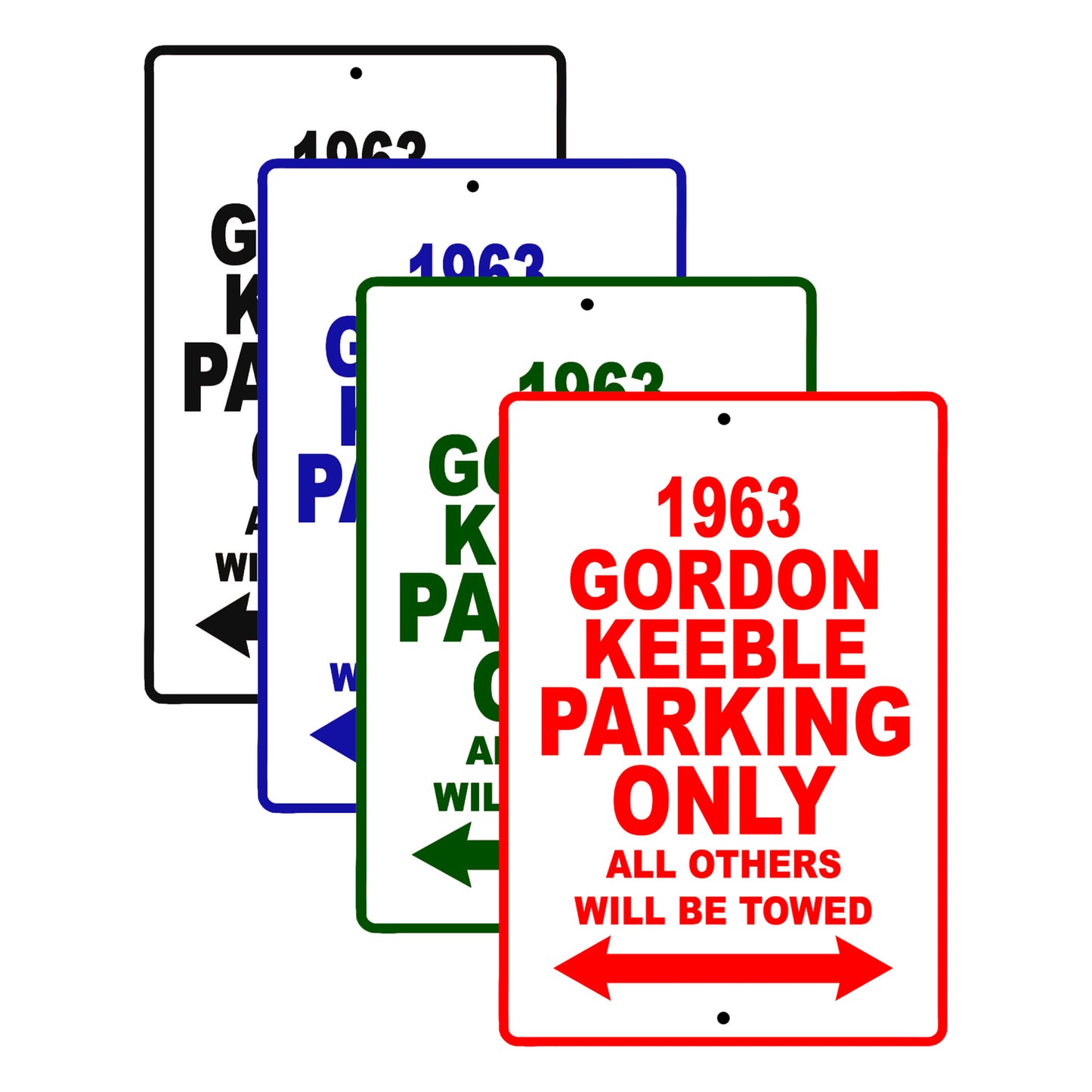 1963 Gordon Keeble Parking Only All Others Will Be Towed Signs