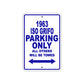 1963 ISO Grifo Parking Only All Others Will Be Towed