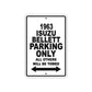 1963 ISUZU Bellett Parking Only All Others Will Be Towed 
