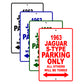 1963 Jaguar S-Type Parking Only All Others Will Be Towed 