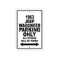 1963 Jeep Wagoneer Parking Only All Others Will Be Towed Signs