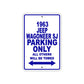 1963 Jeep Wagoneer SJ Parking Only All Others Will Be Towed