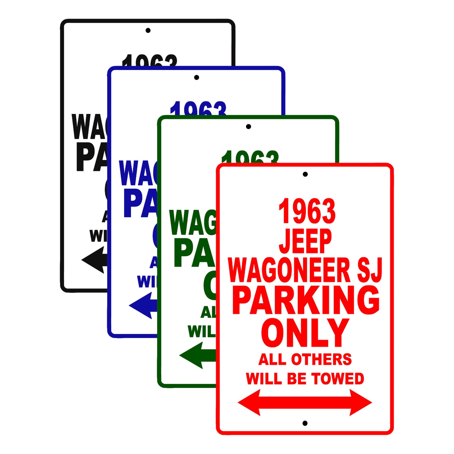 1963 Jeep Wagoneer SJ Parking Only All Others Will Be Towed