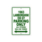 1963 Lambirghini 350 GT Parking Only All Others Will Be Towed