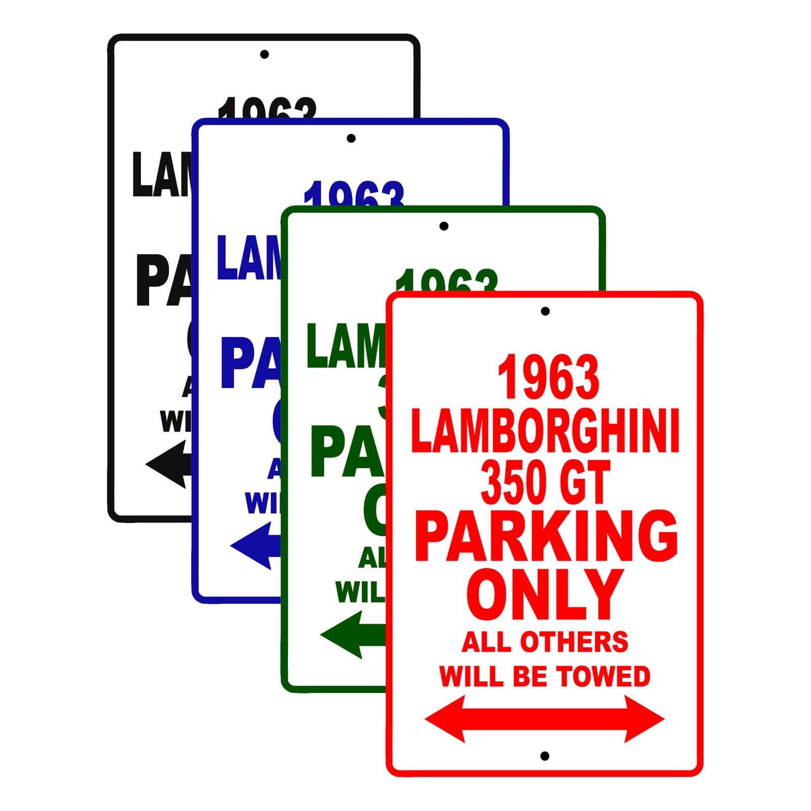 1963 Lambirghini 350 GT Parking Only All Others Will Be Towed