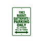 1963 Maserati Quattroporte I Parking Only All Others Will Be Towed 