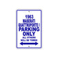 1963 Maserati Quattroporte I Parking Only All Others Will Be Towed 