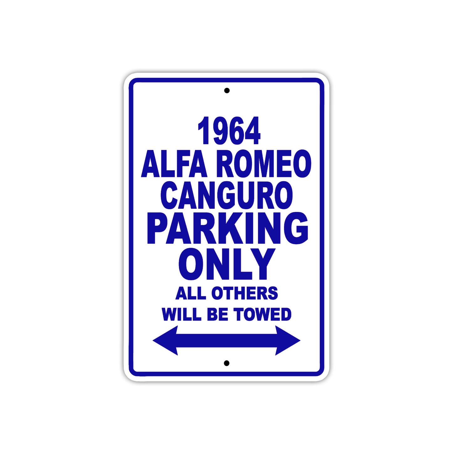 1964 Alfa Romeo Canguro Parking Only All Others Will Be Towed