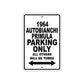 1964 Autobianchi Primula Parking Only All Others Will Be Towed