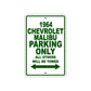 1964 Chevrolet Malibu Parking Only All Others Will Be Towed 