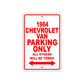 1964 Chevrolet Van Parking Only All Others Will Be Towed 