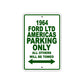 1964 Ford LTD Americas Parking Only All Others Will Be Towed Sign