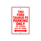 1964 Ford Taunus P5 Parking Only All Others Will Be Towed Sign