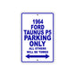 1964 Ford Taunus P5 Parking Only All Others Will Be Towed  