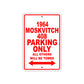 1964 Moskvitch 408 Parking Only All Others Will Be Towed Signs