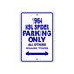 1964 NSU Spider Parking Only All Others Will Be Towed 
