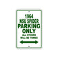 1964 NSU Spider Parking Only All Others Will Be Towed 