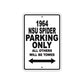 1964 NSU Spider Parking Only All Others Will Be Towed Metal Sign Board