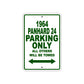 1964 Panhard 24 Parking Only All Others Will Be Towed Signs