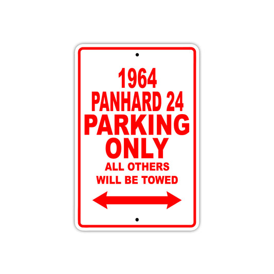 1964 Panhard 24 Parking Only All Others Will Be Towed Signs