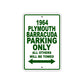 1964 Plymouth Barracuda Parking Only All Others Will Be Towed