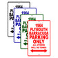 1964 Plymouth Barracuda Parking Only All Others Will Be Towed