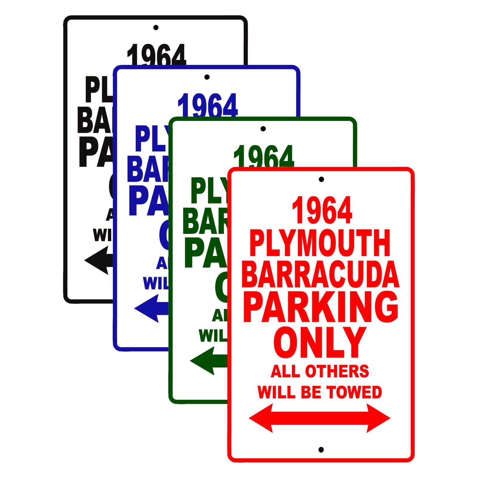 1964 Plymouth Barracuda Parking Only All Others Will Be Towed