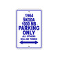 1964 Skoda 1000 MB Parking Only All Others Will Be Towed