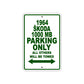 1964 Skoda 1000 MB Parking Only All Others Will Be Towed