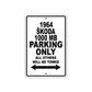 1964 Skoda 1000 MB Parking Only All Others Will Be Towed