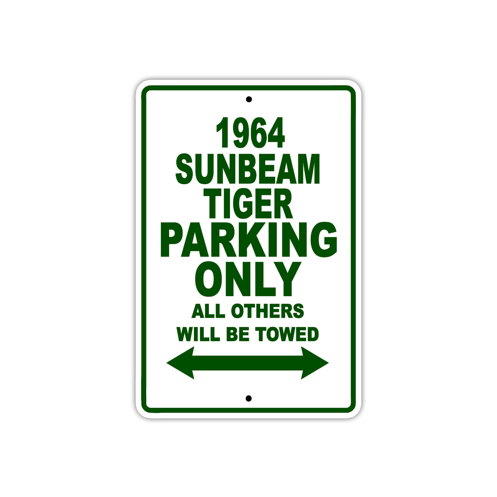 1964 Sunbeam Tiger Parking Only All Others Will Be Towed 