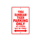 1964 Sunbeam Tiger Parking Only All Others Will Be Towed 