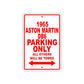 1965 Aston Martin DB6 Parking Only All others will Be Towed