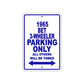 1965 BET 3-Wheeler Parking Only All Others Will Be Towed 