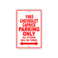 1965 Chevrolet Caprice Parking Only All Others Will Be Towed