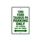 1965 Ford Taunus P6 Parking Only All Others Will Be Towed Metal Sign Plate