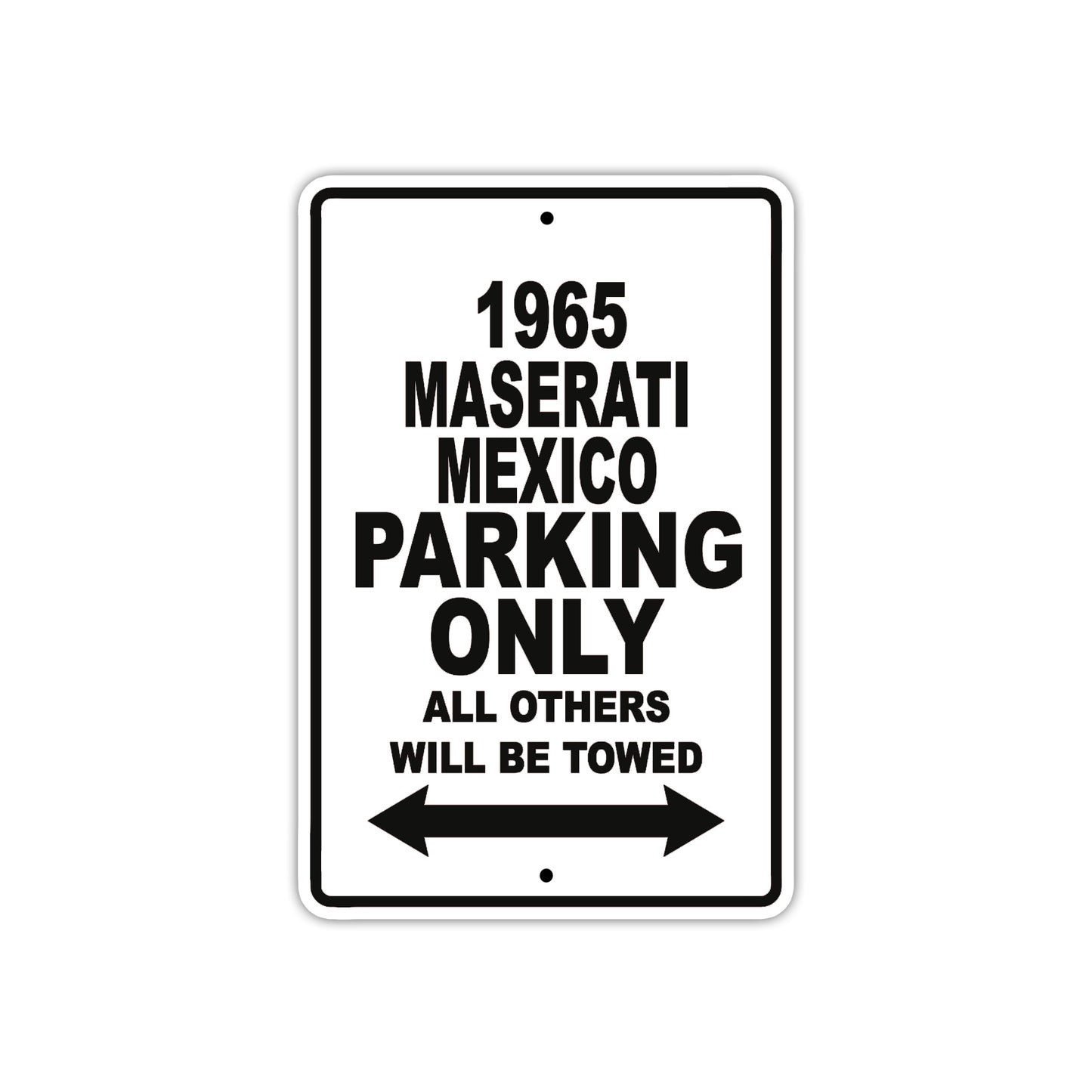 1965 Maserati Mexico Parking Only All Others Will Be Towed