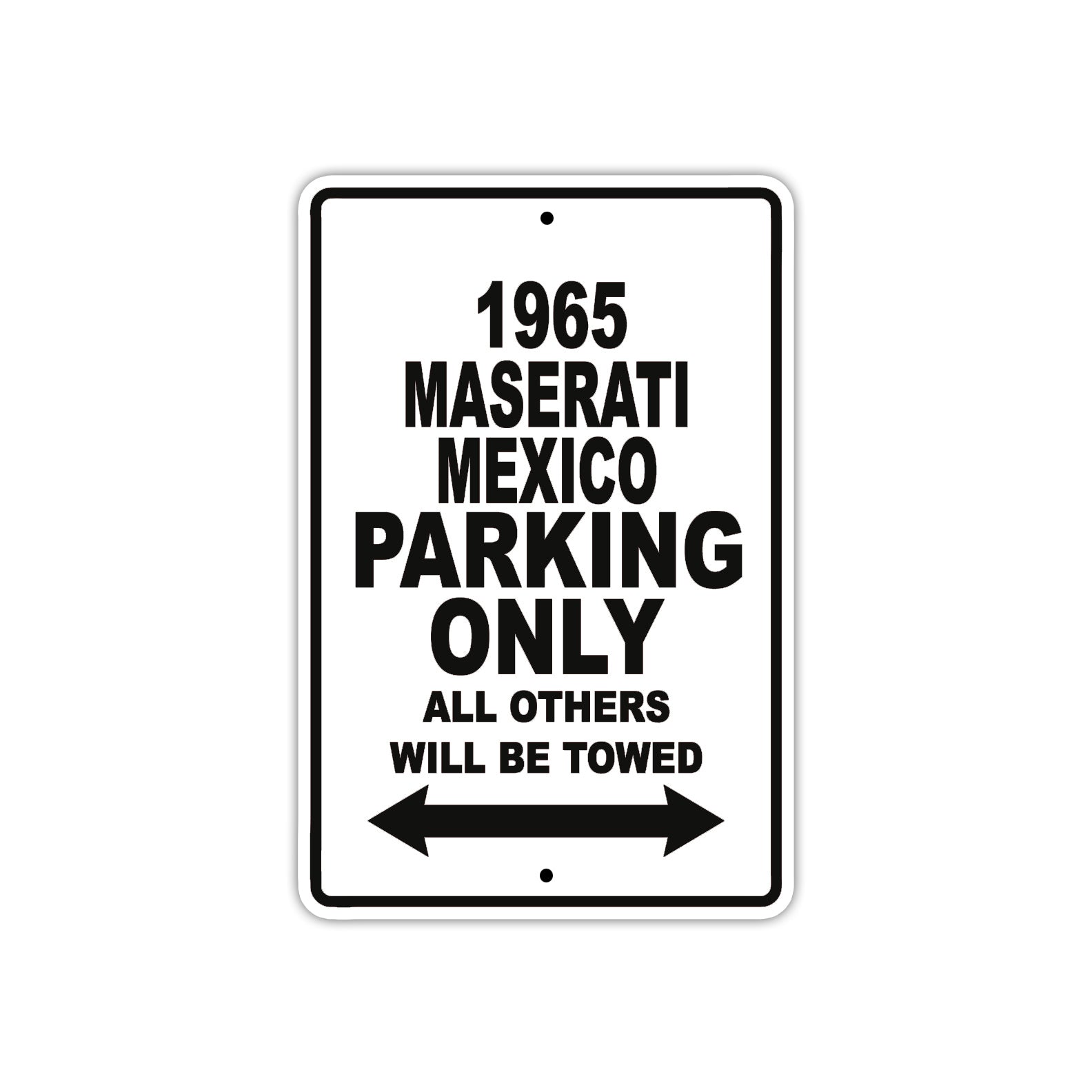 1965 Maserati Mexico Parking Only All Others Will Be Towed